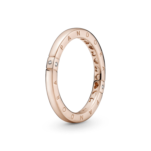 Logotipo ir širdžių žiedas - Pandora LT