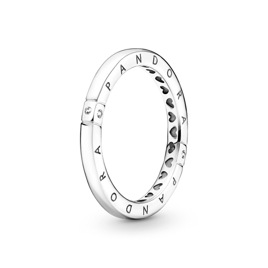 Logotipo ir širdžių žiedas - Pandora LT