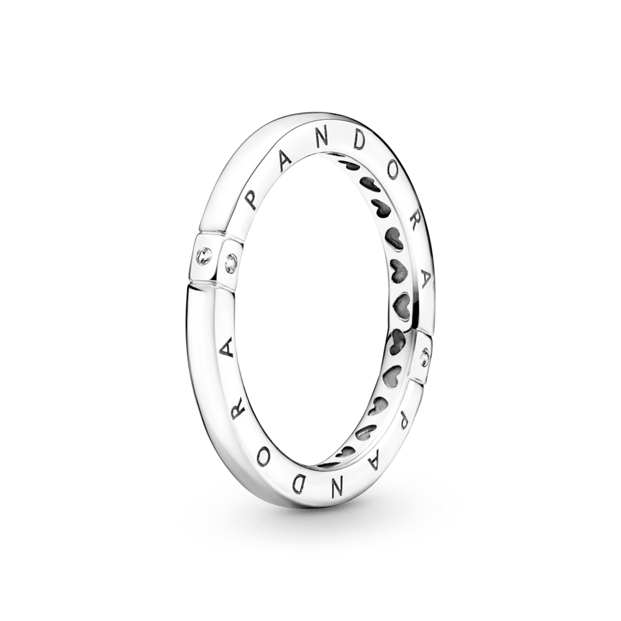 Logotipo ir širdžių žiedas - Pandora LT
