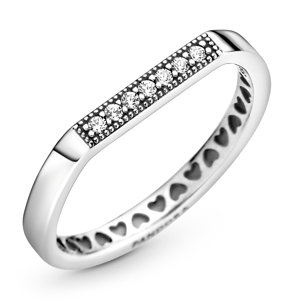 Logotipo juostos derinamas žiedas - Pandora LT