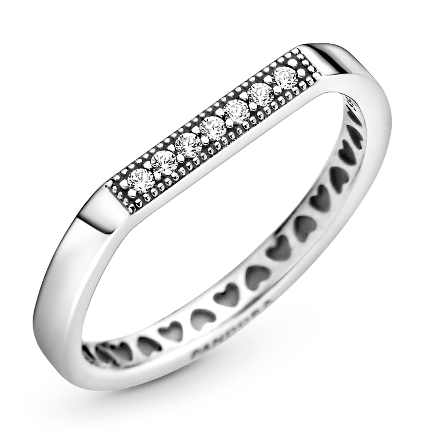 Logotipo juostos derinamas žiedas - Pandora LT