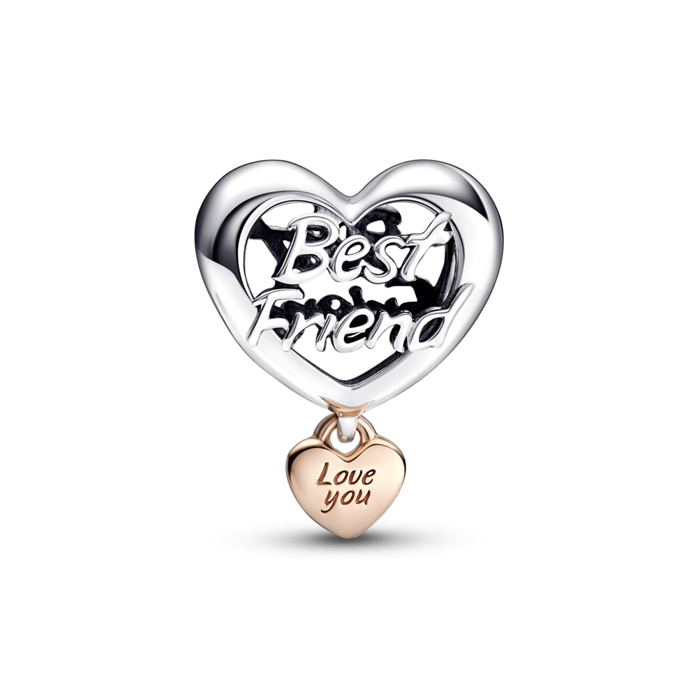 Love You Best Friend Heart Charm pakabukas - Pandora Lietuva