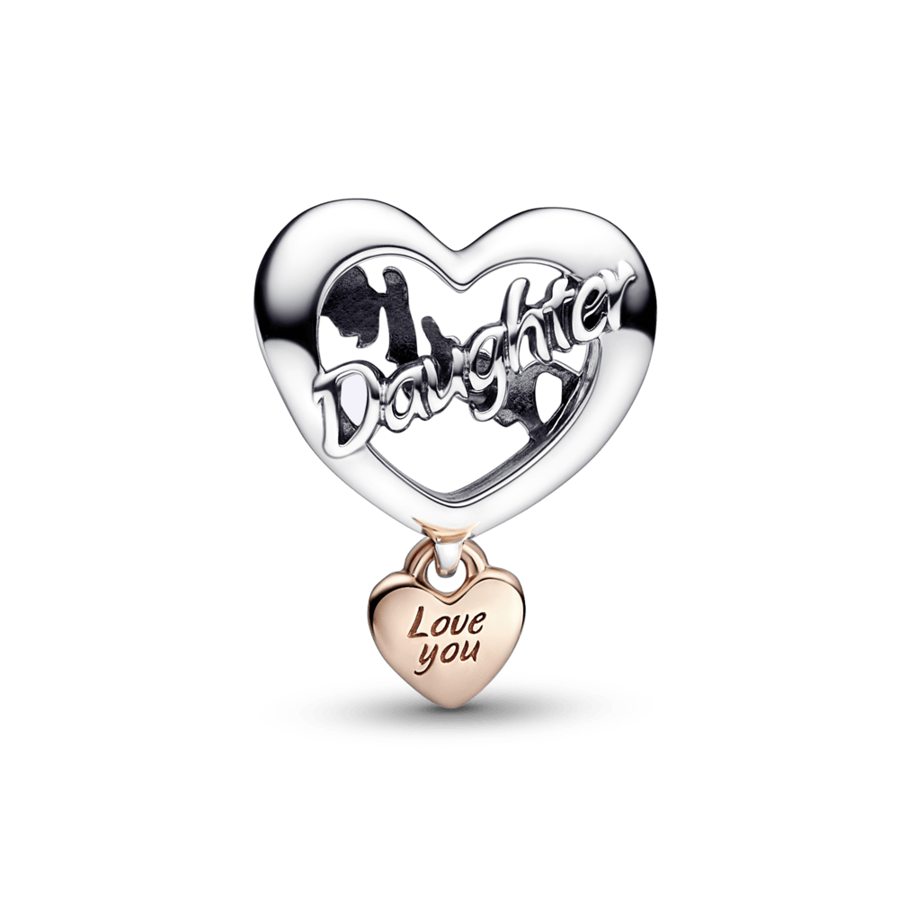 Love You Daughter Heart Charm - Pandora LT