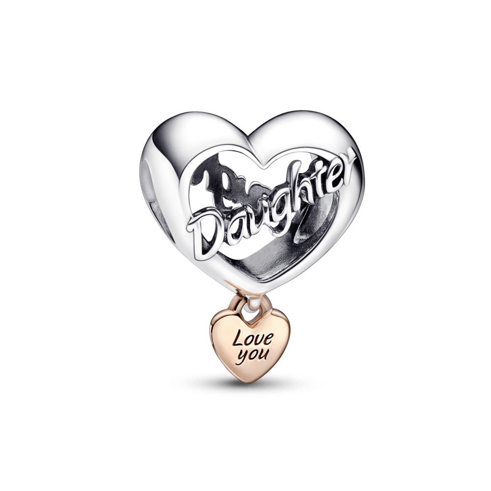 Love You Daughter Heart Charm - Pandora LT
