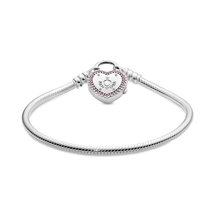 Lygi sidabrinė apyrankė „Užrakink savo pažadą“ iš kolekcijos „Akimirkos“ - Pandora Lietuva