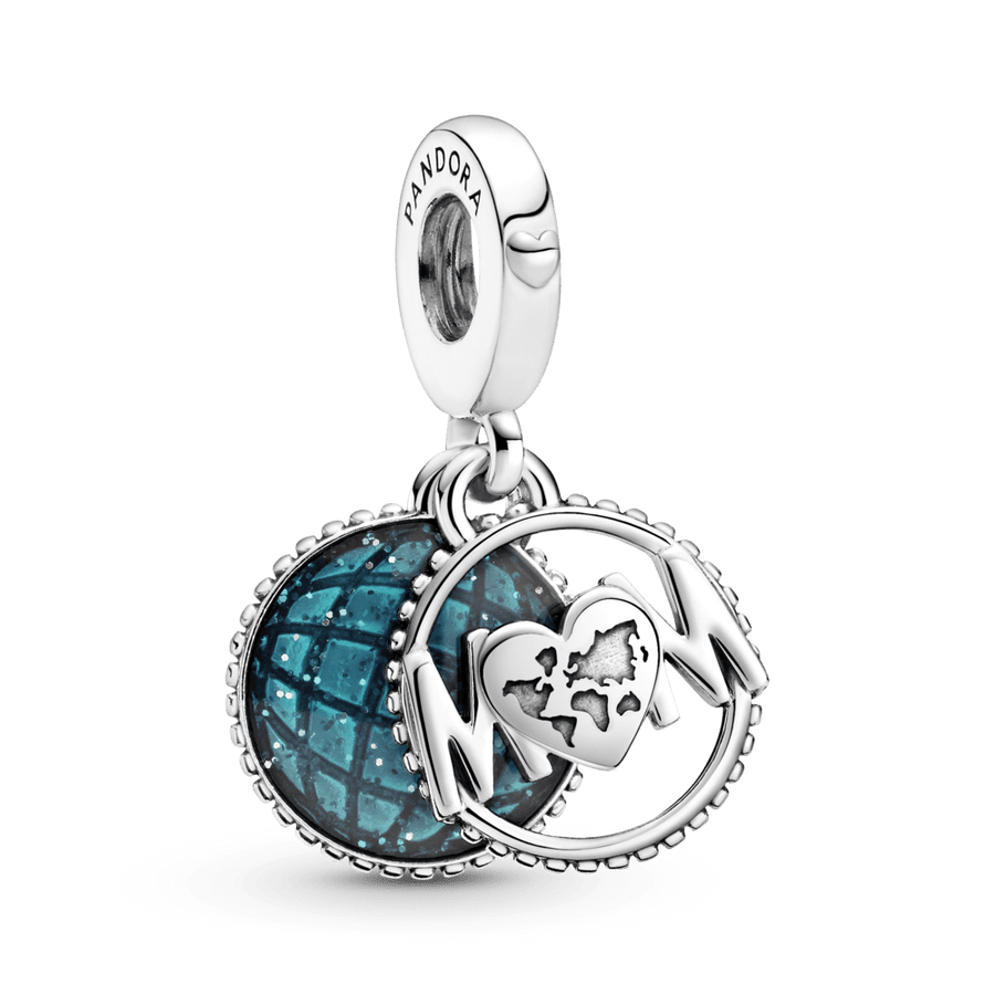 Mamai skirtas karoliukas su žėrinčiu rutuliu - Pandora Lietuva