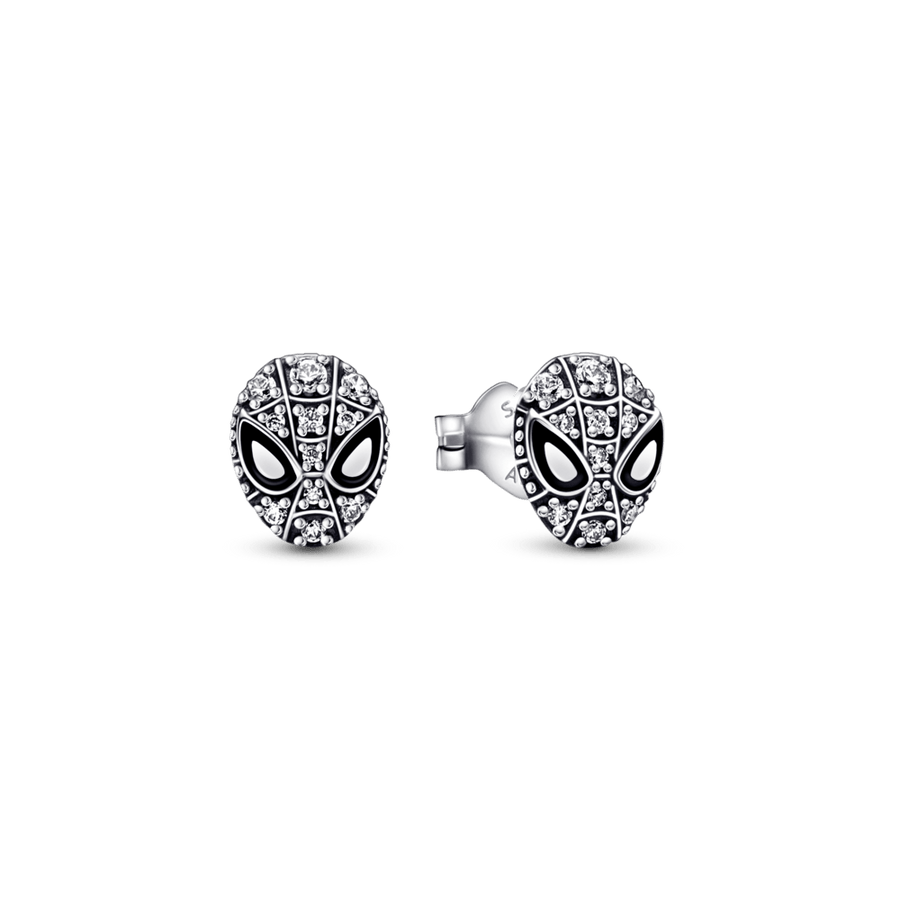 Marvel Spider-Man Mask Pavé Stud Earrings - Pandora LT