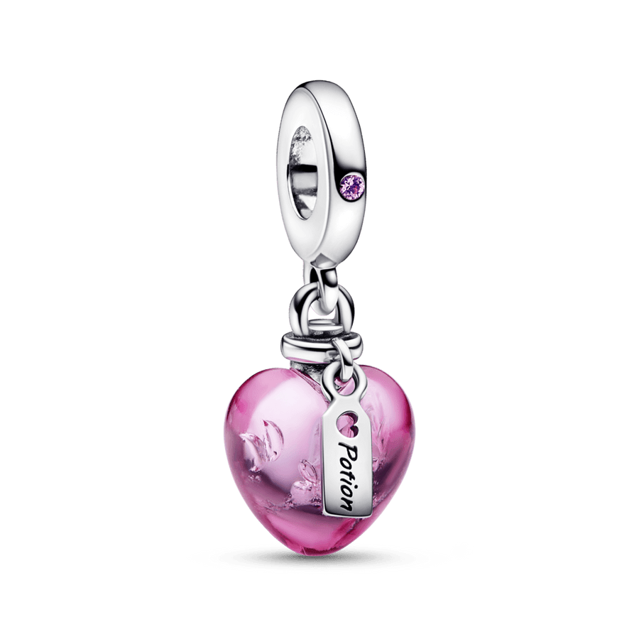 Meilės eliksyras Murano stiklo širdelės pakabukas - Pandora LT