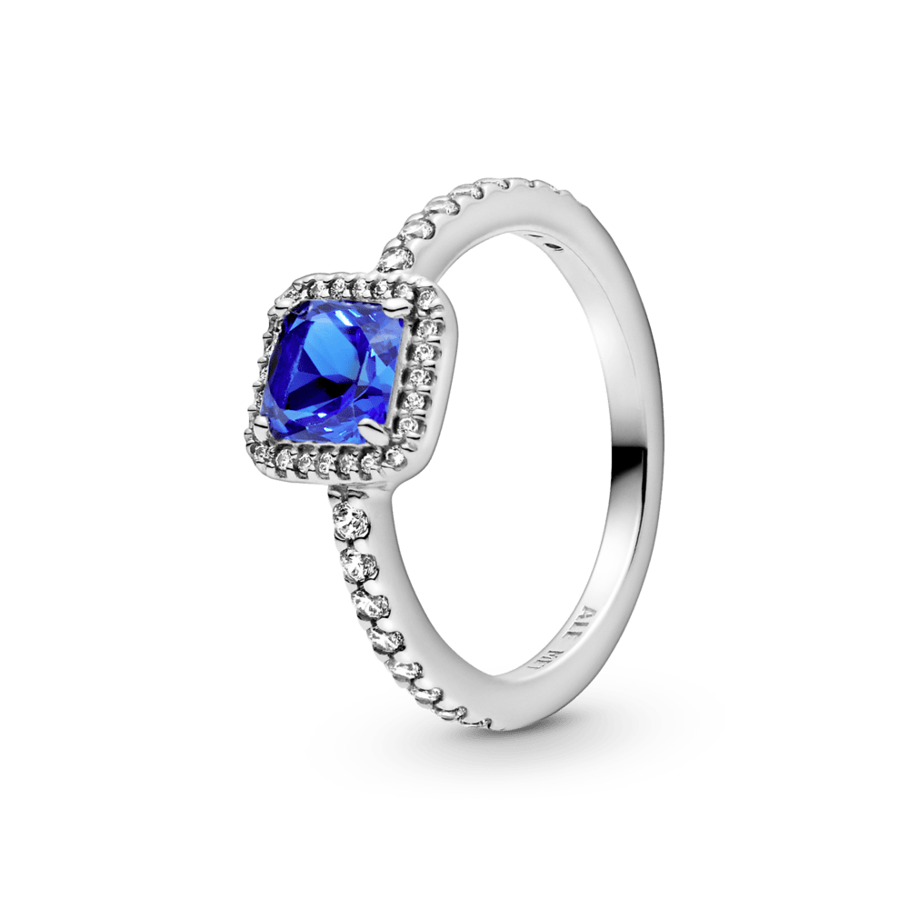 Mėlyna laikui nepavaldi elegancija, žiedas - Pandora Lietuva