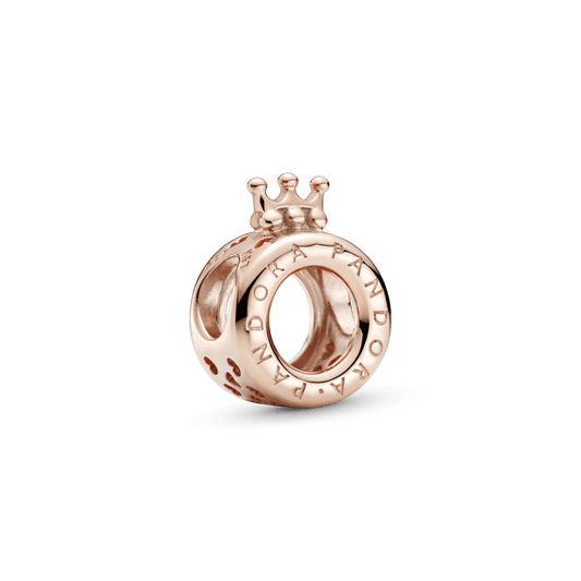 „O“ formos karoliukas su Pandora logotipu ir karūnėle - Pandora LT