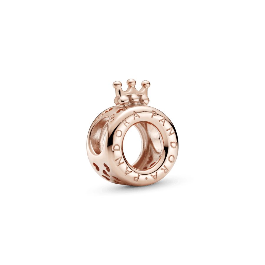 „O“ formos karoliukas su Pandora logotipu ir karūnėle - Pandora LT