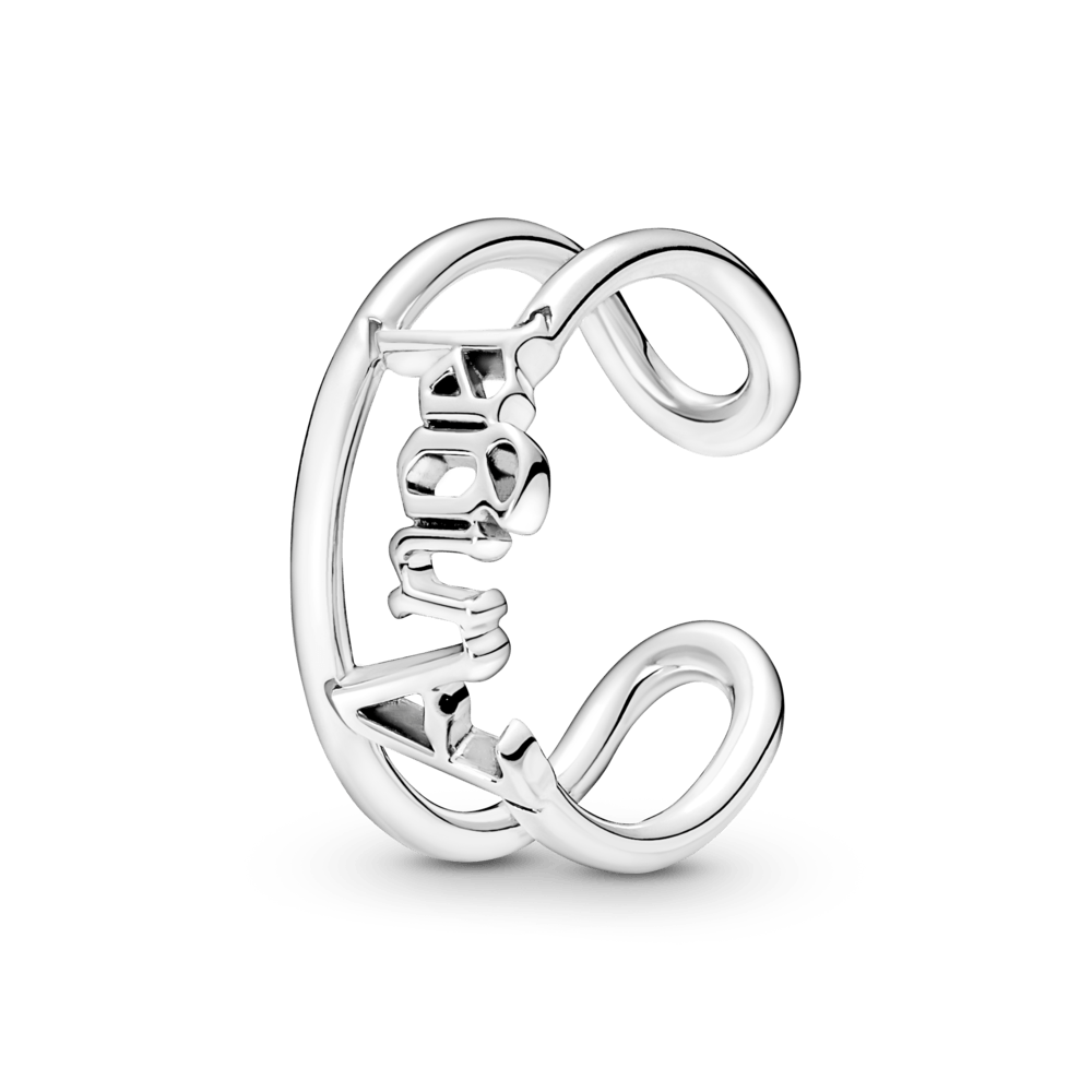 Pandora ME atviras žiedas su žodžiu "Angelas" - Pandora LT