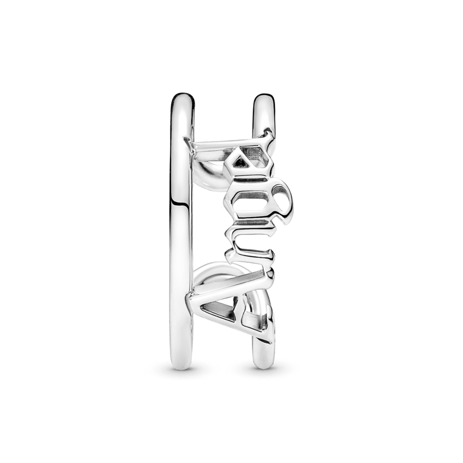 Pandora ME atviras žiedas su žodžiu "Angelas" - Pandora LT