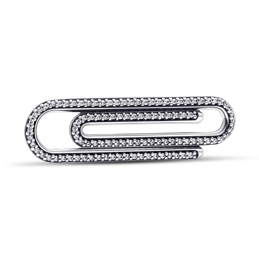 Pandora ME Pavé Paperclip Styling Link - Pandora LT