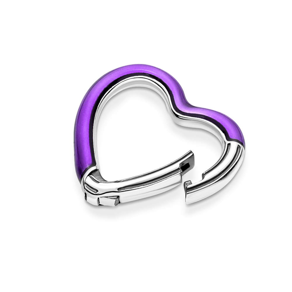Pandora ME Ryškiai violetinė širdies derinimo jungtis - Pandora LT