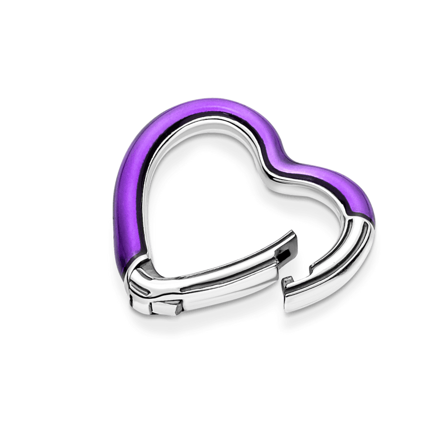Pandora ME Ryškiai violetinė širdies derinimo jungtis - Pandora LT