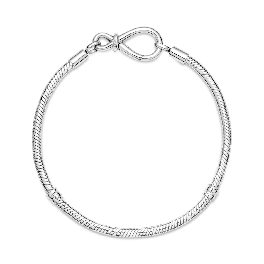 Pandora Moments gyvatės pynimo grandinėlės apyrankė su begalybės mazgu - Pandora LT