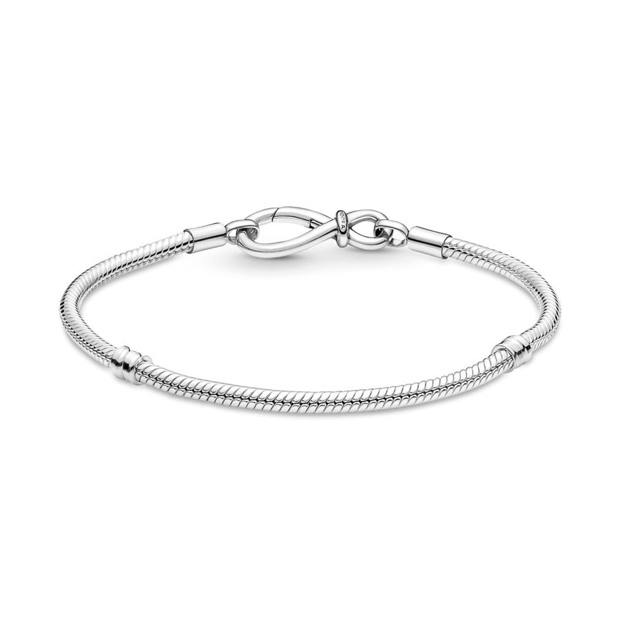 Pandora Moments gyvatės pynimo grandinėlės apyrankė su begalybės mazgu - Pandora LT