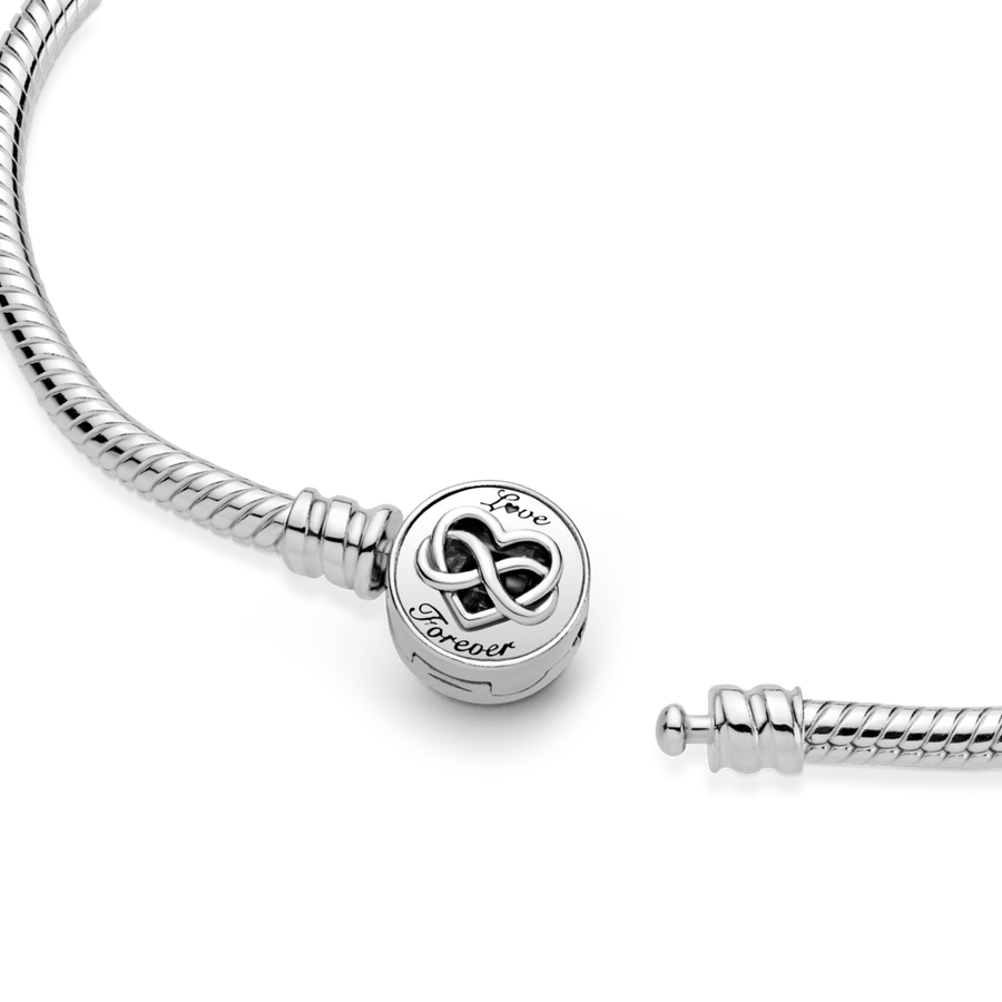 Pandora Moments gyvatės rašto apyrankė su širdelės ir begalybės simboliais - Pandora LT