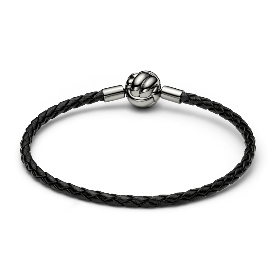 Pandora Moments meilės mazgo pinta odinė apyrankė - Pandora Lietuva