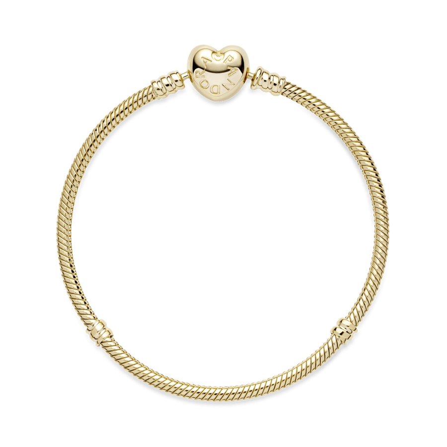 Pandora Moments širdelės formos suspaustukas gyvatėlės tipo apyrankei - Pandora Lietuva