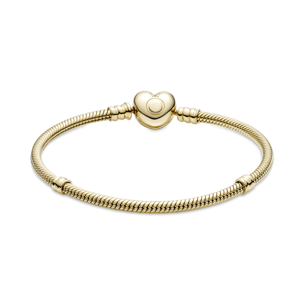 Pandora Moments širdelės formos suspaustukas gyvatėlės tipo apyrankei - Pandora Lietuva