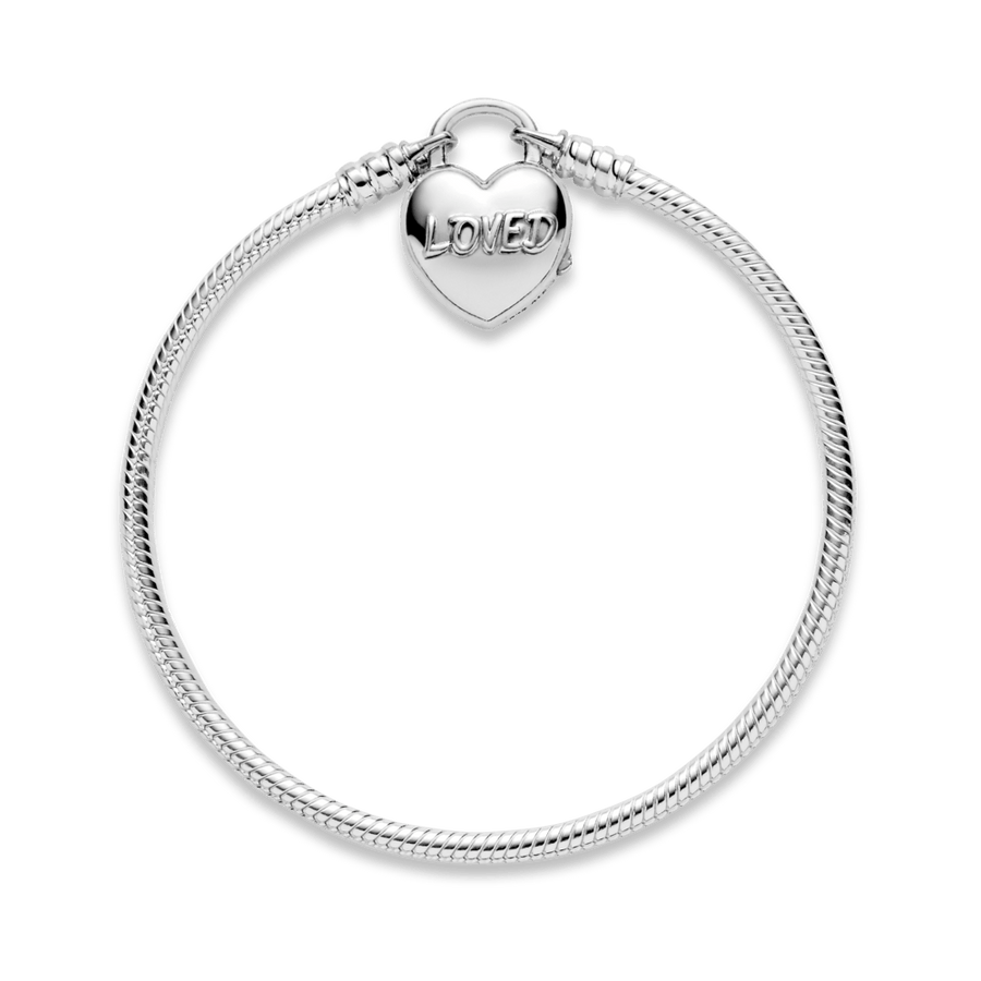 Pandora Moments širdies formos spynos užsegimo lanksti apyrankė - Pandora Lietuva