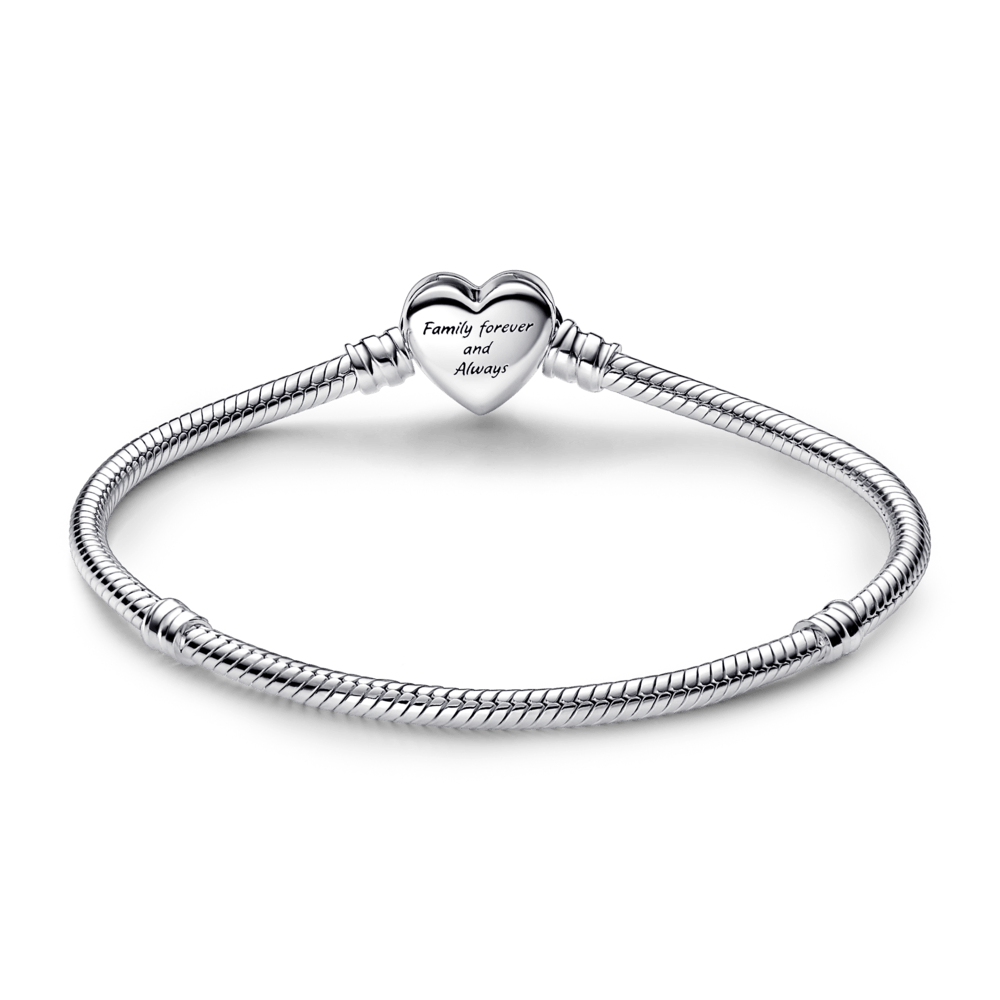 Pandora Moments Sparkling Infinity Heart Clasp Snake Chain Bracelet apyrankė - Pandora Lietuva