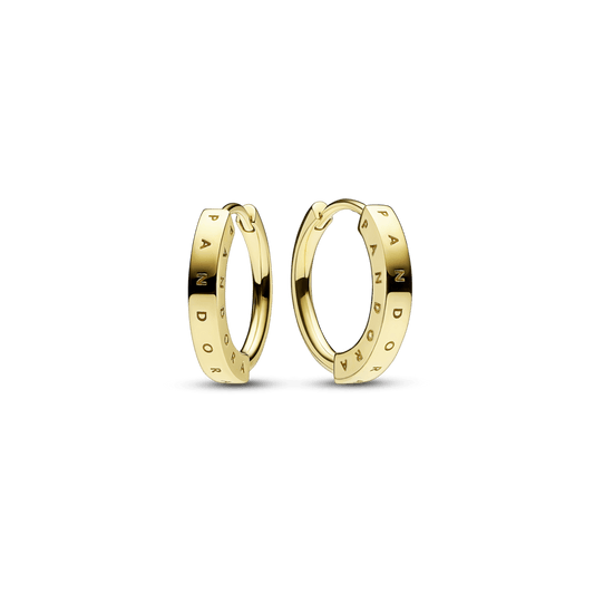 Pandora Signature I-D Hoop Earrings auskarai - Pandora Lietuva