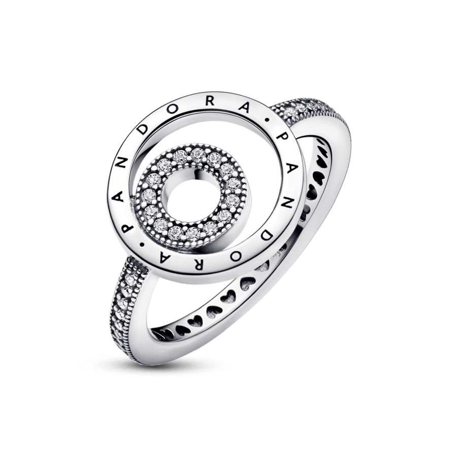 Pandora Signature Logo Circles Pavé Ring žiedas - Pandora LT