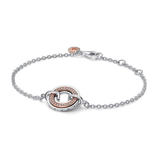 Pandora Signature Logo ir Pavé Grandinėlės Apyrankė - Pandora Lietuva