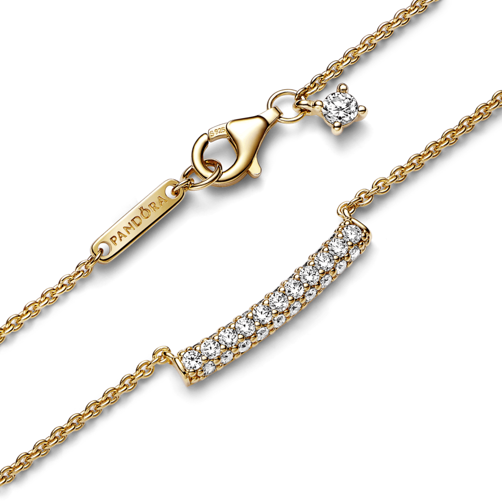 Pandora Timeless Pavé Single-row Bar Collier Necklace vėrinys - Pandora Lietuva