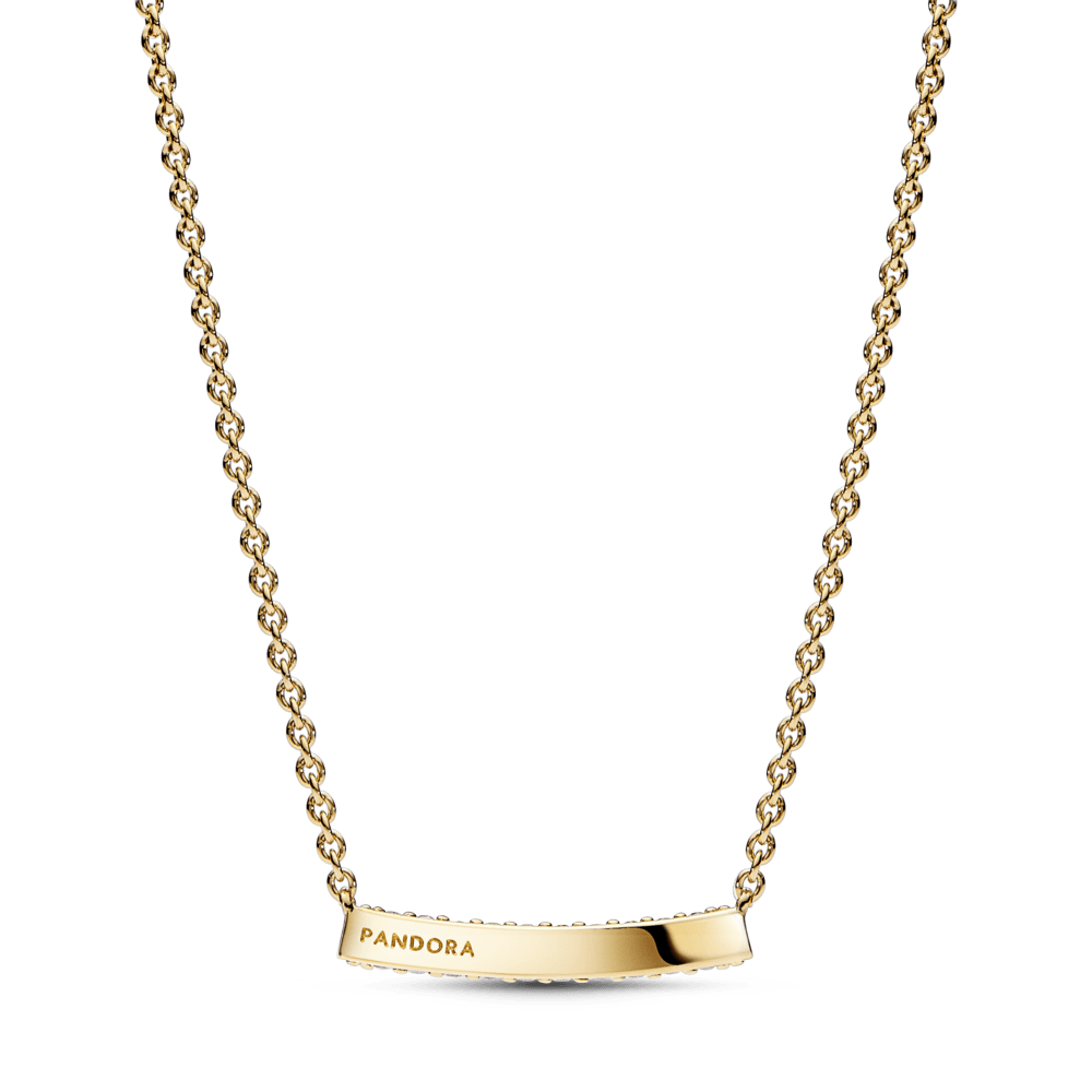 Pandora Timeless Pavé Single-row Bar Collier Necklace vėrinys - Pandora Lietuva