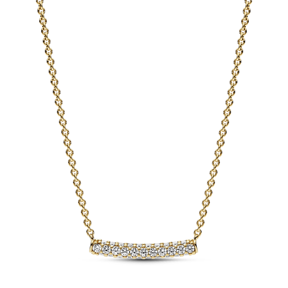 Pandora Timeless Pavé Single-row Bar Collier Necklace vėrinys - Pandora Lietuva