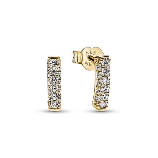 Pandora Timeless Pavé vienos eilės auskarai - Pandora Lietuva