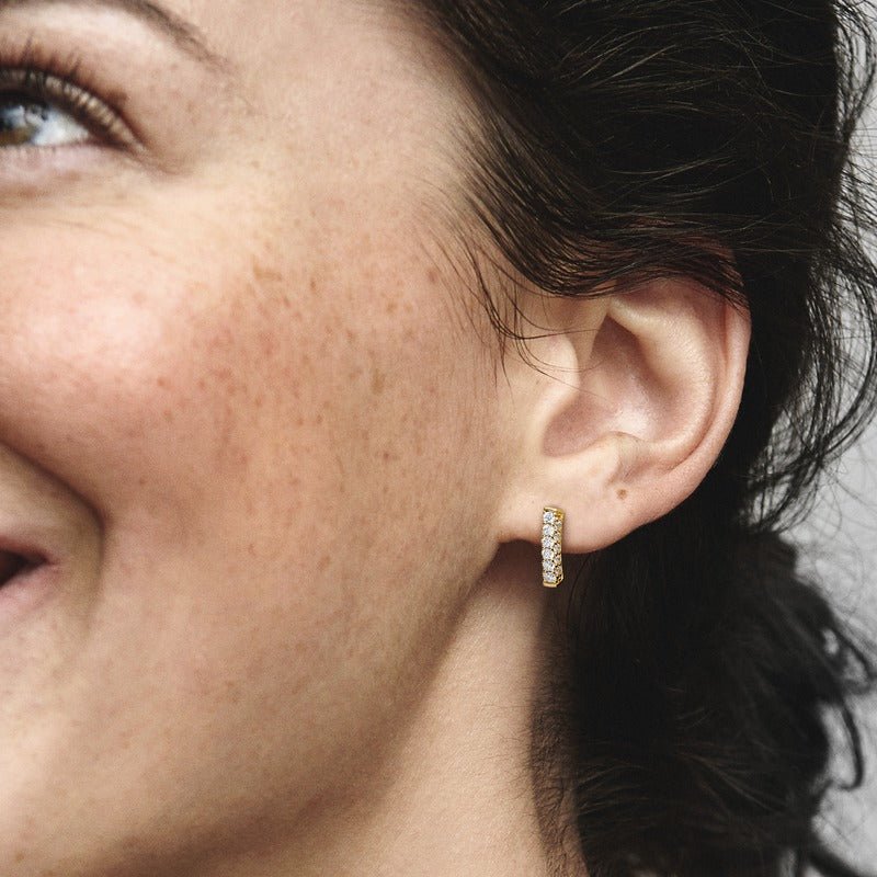 Pandora Timeless Pavé vienos eilės auskarai - Pandora Lietuva