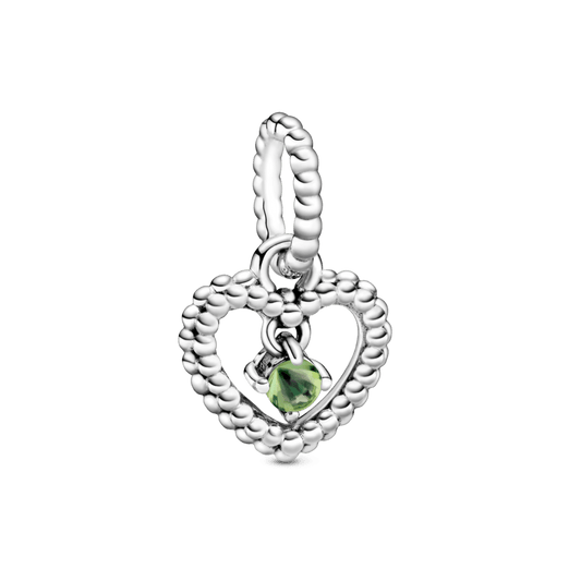 Pavasario žalumos širdelės formos kabantis karoliukas - Pandora LT