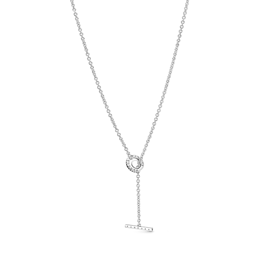 Pavé stiliaus vėrinys su logotipu ir „T“ formos užsegimu - Pandora LT