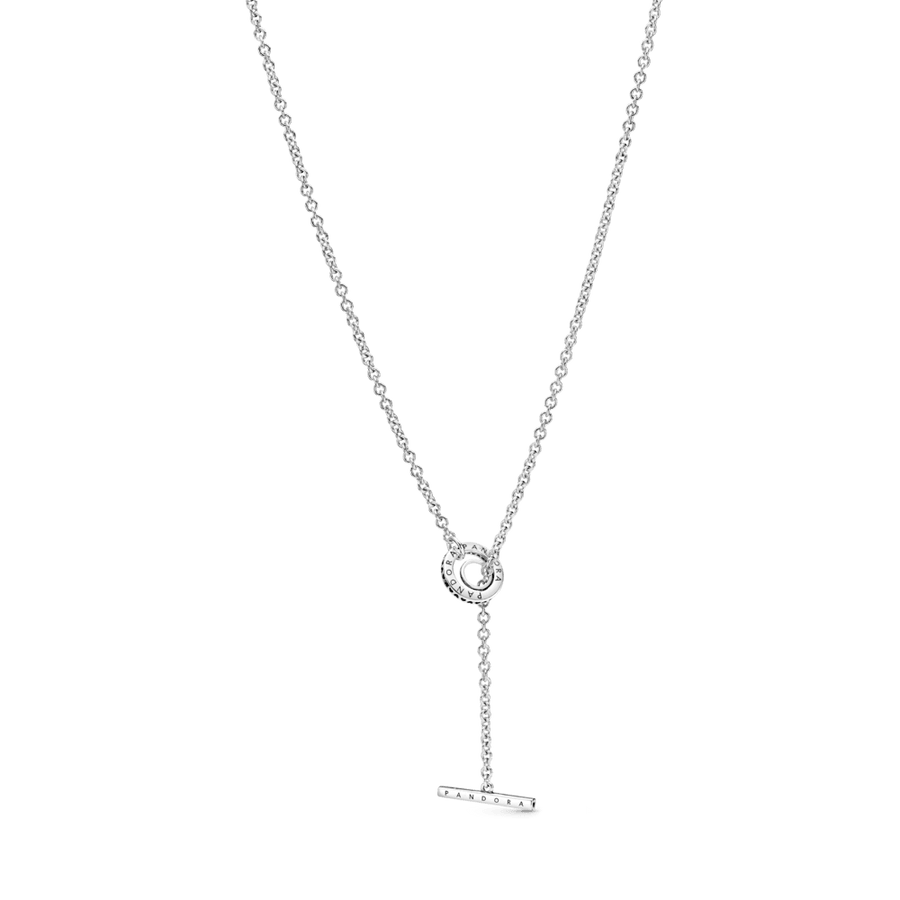 Pavé stiliaus vėrinys su logotipu ir „T“ formos užsegimu - Pandora LT