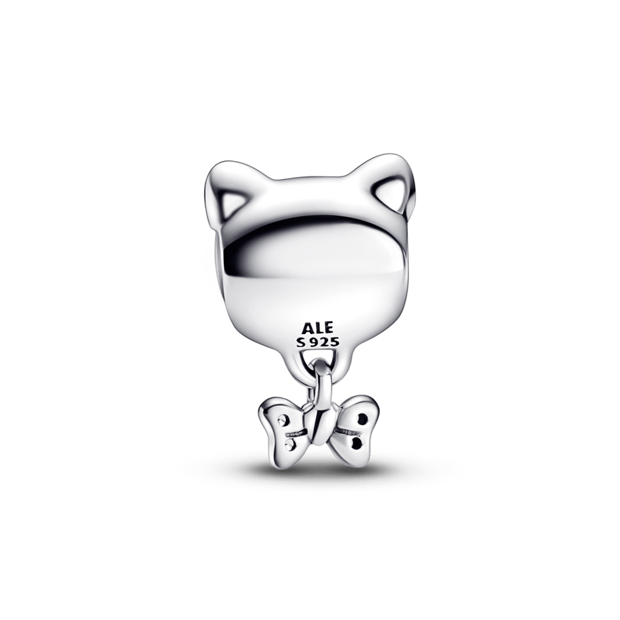 Pet Cat & Bow Charm pakabukas - Pandora Lietuva