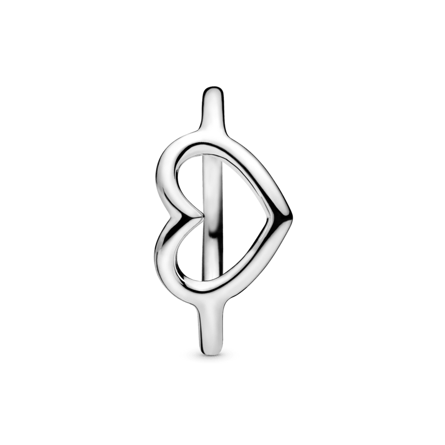 Poliruotas ažūrinis širdelės žiedas - Pandora LT