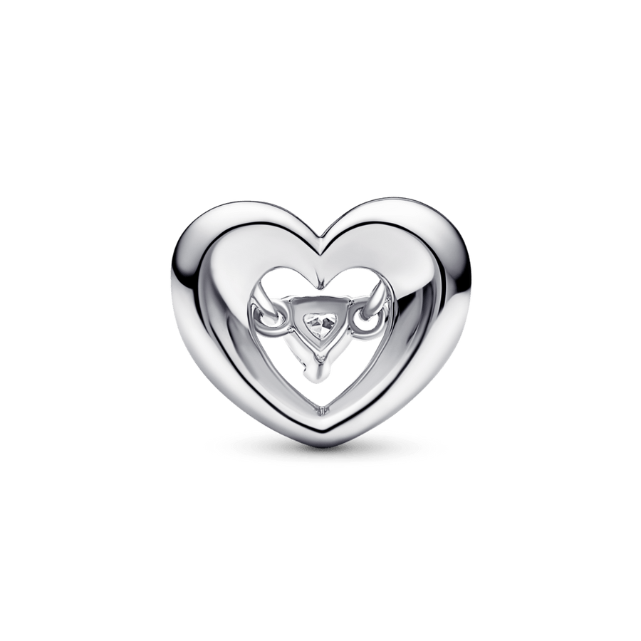 Radiant Heart & Floating Stone Charm amuletas - Pandora Lietuva