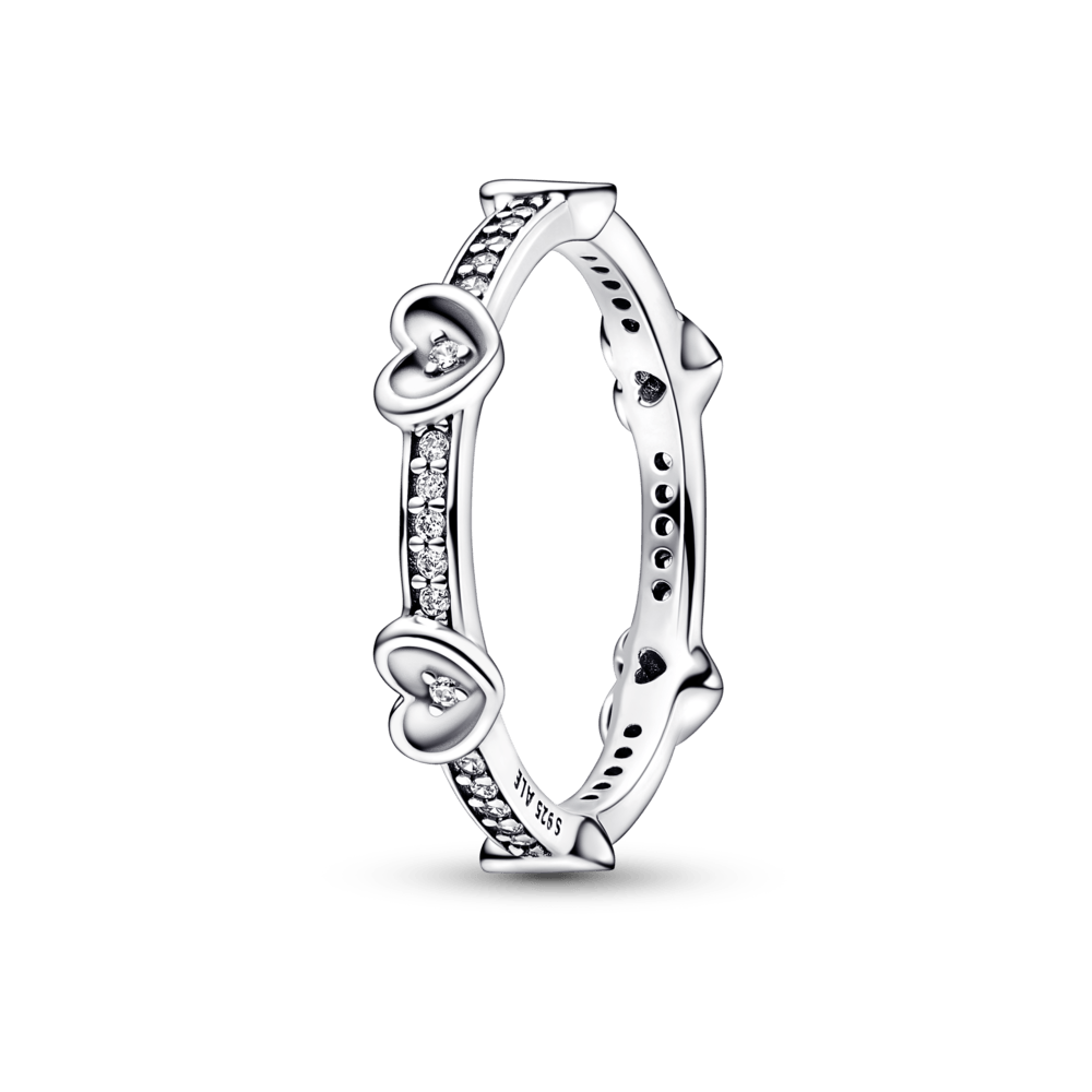 Radiant Sparkling Hearts Ring žiedas - Pandora LT