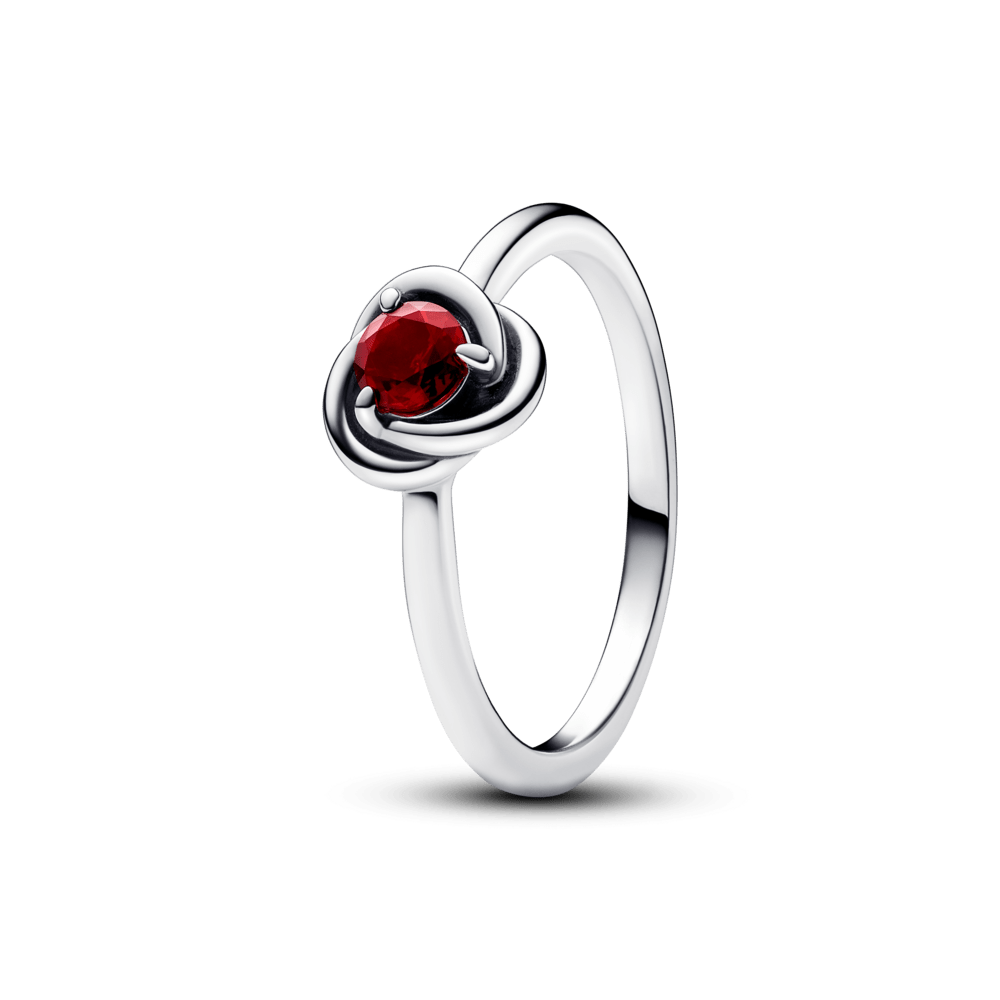 Raudonas Begalybės Žiedas - Pandora Lietuva