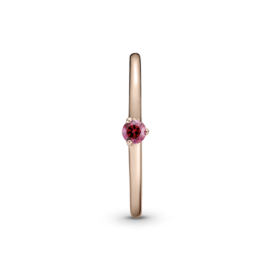 Raudonas soliterio žiedas - Pandora LT