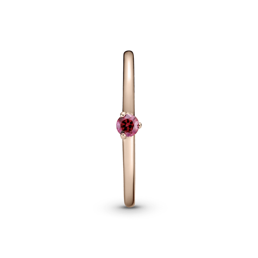 Raudonas soliterio žiedas - Pandora LT