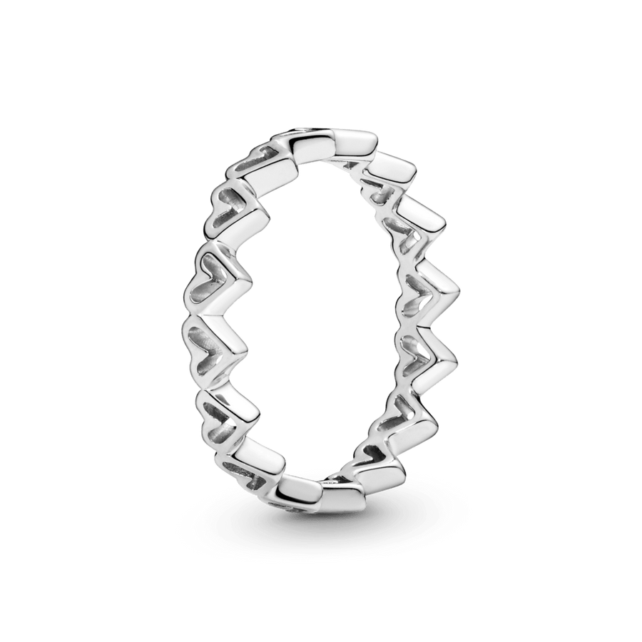 Sidabrinis širdies formos žiedas - Pandora LT