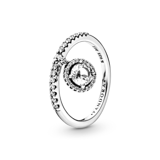 Sidabrinis žiedas su kubiniu cirkoniu - Pandora Lietuva