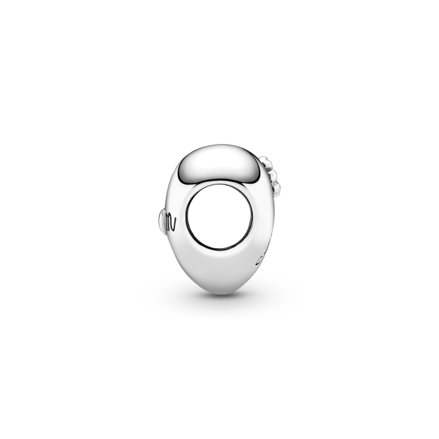 Širdelės formos karoliukas su dobiliuku - Pandora Lietuva