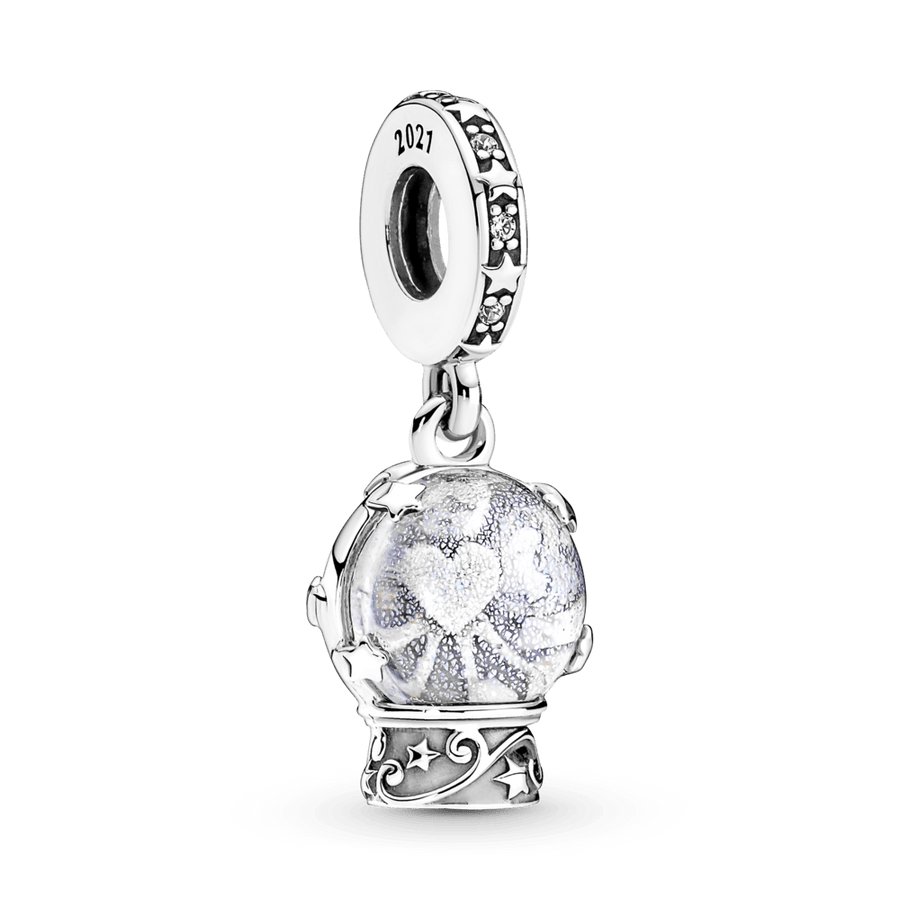 Sniego rutulys su angelu kabantis karoliukas - Pandora LT